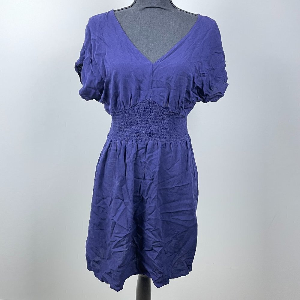 Bebop Women's Navy swim cover up dress Large